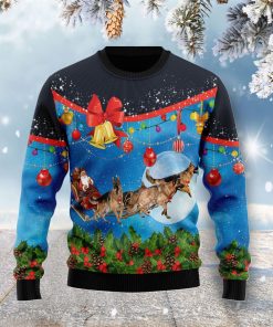 German Shepherd Sleigh Ugly Sweatshirt, Sweater
