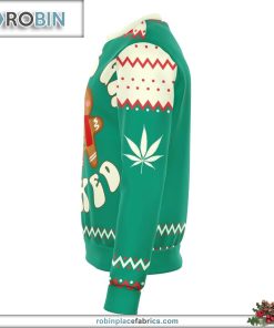 get baked funny ugly christmas sweater 391 FHbCI