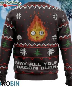 Ghibli May All Your Bacon Burn Ugly Christmas Sweatshirt, Sweater Ghibli May All Your Bacon Burn Ugly Christmas Sweatshirt, Sweater
