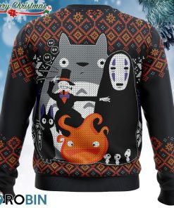 Ghibli Miyazaki Ugly Christmas Sweatshirt, Sweater Ghibli Miyazaki Ugly Christmas Sweatshirt, Sweater