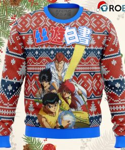 Ghost Fighter Yu Yu Hakusho Alt Ugly Christmas Sweater