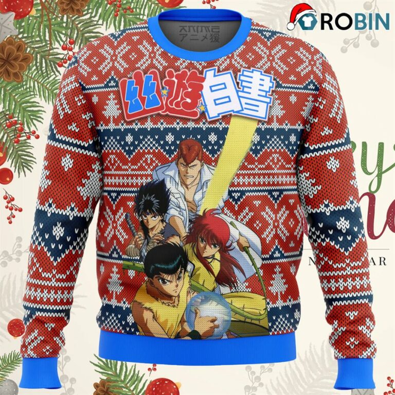 Ghost Fighter Yu Yu Hakusho Alt Ugly Christmas Sweater