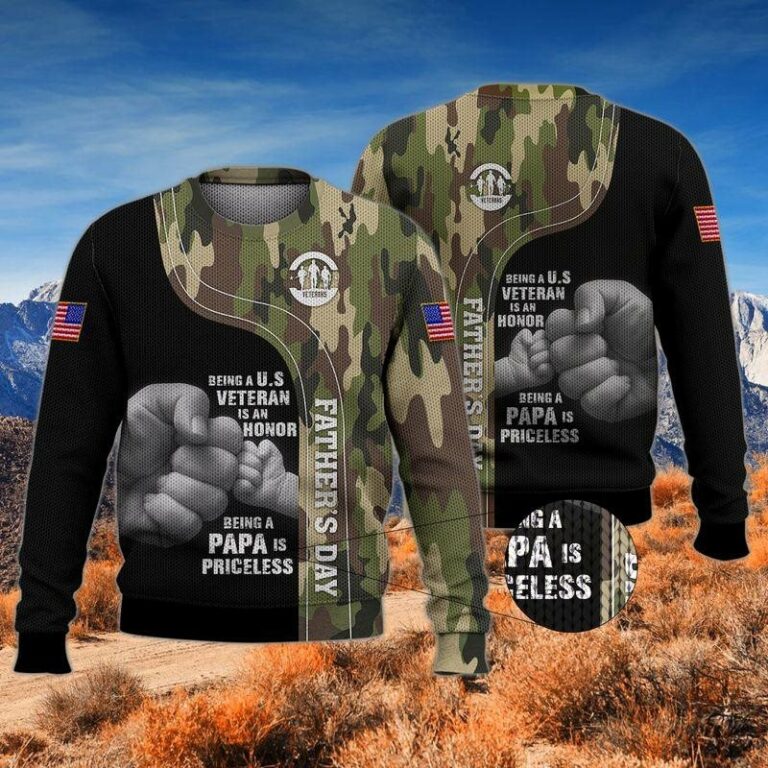 Gift for Daddy Veteran Ugly Sweatshirt, Sweater