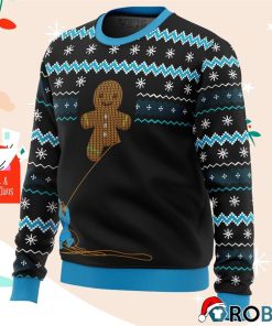 Gingerbread Cookie Monster Ugly Christmas Sweatshirt, Sweater