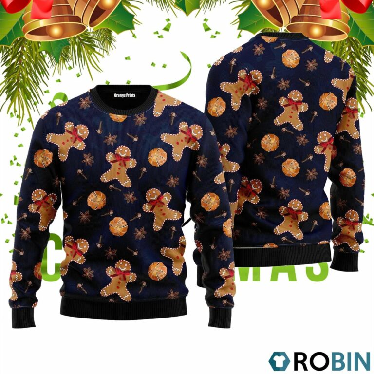 Gingerbread For Great Night Pattern Ugly Christmas Sweater RB2408