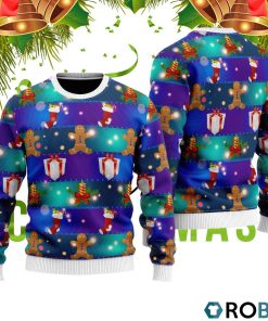 Gingerbread Man New Year Ugly Christmas Sweater RB4094