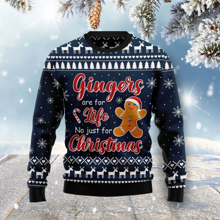 Gingers Are For Life Not Just For Christmas Ugly Sweatshirt, Sweater