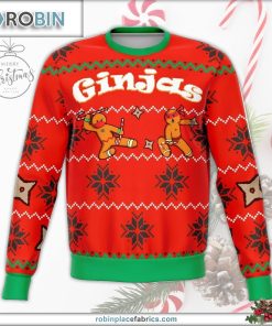 ginjas funny ugly christmas sweater 115 83AtT