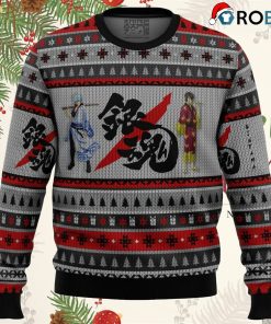 gintama shinsuke and gintoki ugly christmas sweater 1 B4HF5