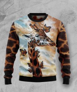 giraffe butterfly ugly sweatshirt sweater 1 uerm6v