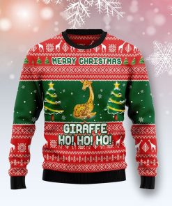 Giraffe Ho Ho Ho Ugly Sweatshirt, Sweater