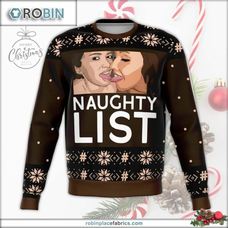 Girls Naughty List Ugly Christmas Sweater