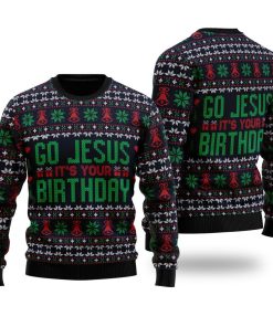 go jesus its your birthday christmas ugly sweatshirt sweater 1 yomygs
