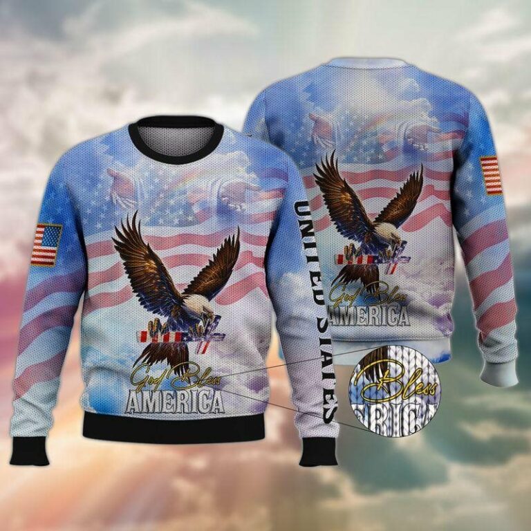 God Bless America Ugly Sweatshirt, Sweater