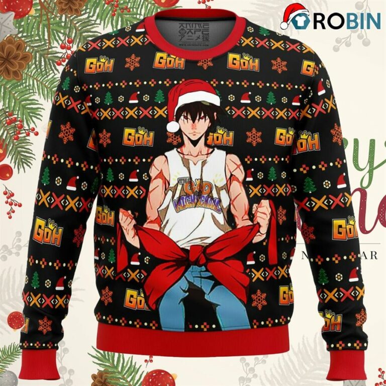 God Of High School Santa Jin Mori Ugly Christmas Sweatshirt, Sweater