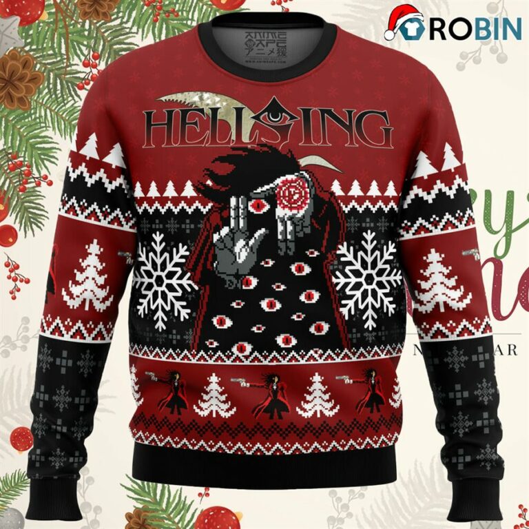 God With Us Hellsing Ugly Christmas Sweatshirt, Sweater