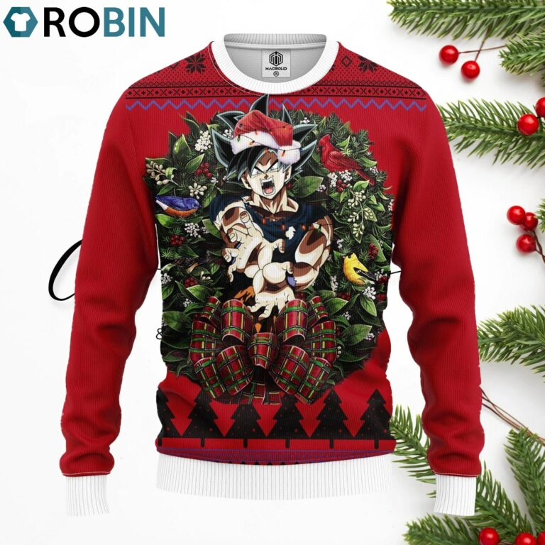 Goku Cell Dragon Ball Heroes Vegeta Noel Merry Christmas Ugly Christmas Sweater