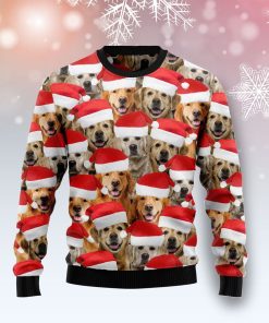 Golden Retriever Group Awesome Christmas Ugly Sweatshirt, Sweater
