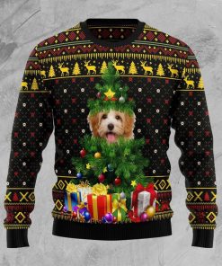 Goldendoodle Pine Christmas Ugly Sweatshirt, Sweater