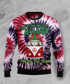 Goldendoodle Tie Dye Christmas Ugly Sweatshirt, Sweater