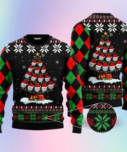 Golf Christmas Tree Snow Christmas Ugly Sweatshirt, Sweater