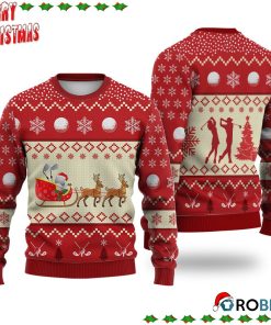 Golf Reindeer Christmas Ugly Sweatshirt, Sweater
