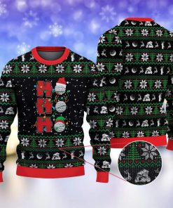 golfer ho ho ho golf christmas ugly sweatshirt sweater 1 evdam0