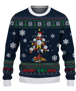 Golfer Mery GolfMas Pine Golf Ugly Sweatshirt, Sweater