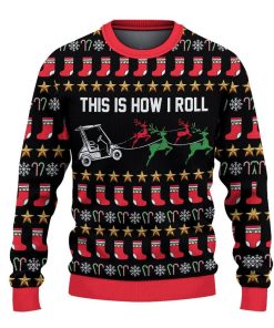 golfer this is how i roll ugly sweatshirt sweater 2 qaxj9q