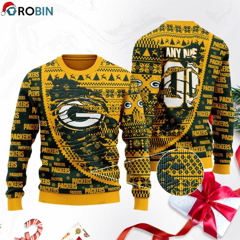 Green Bay Packers Ugly Christmas Sweater, Sweatshirt SWT136