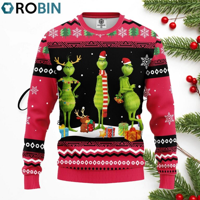 Grinch 3D Ugly Christmas Sweater