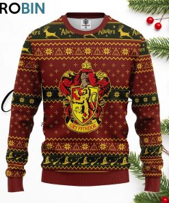 gryffindor crest ugly christmas sweater 1 nsvlc1