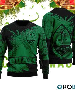 Guam Coat Of Arms Green Cool 3D Print Ugly Christmas Sweater RB2052