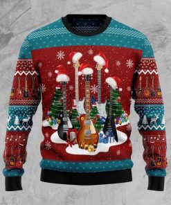 Guitar Christmas Ugly Sweatshirt, Sweater