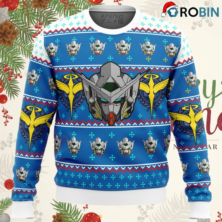 Gundam Helmet Ugly Christmas Sweater