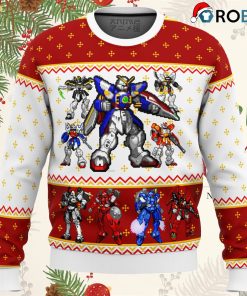 Gundam Wing Sprites Ugly Christmas Sweatshirt, Sweater Gundam Wing Sprites Ugly Christmas Sweatshirt, Sweater