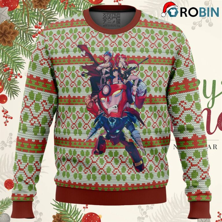 Gurren Lagann Ugly Christmas Sweatshirt, Sweater