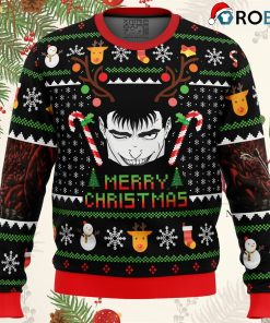 guts santa claus berzerk ugly christmas sweater 1 6WEwE