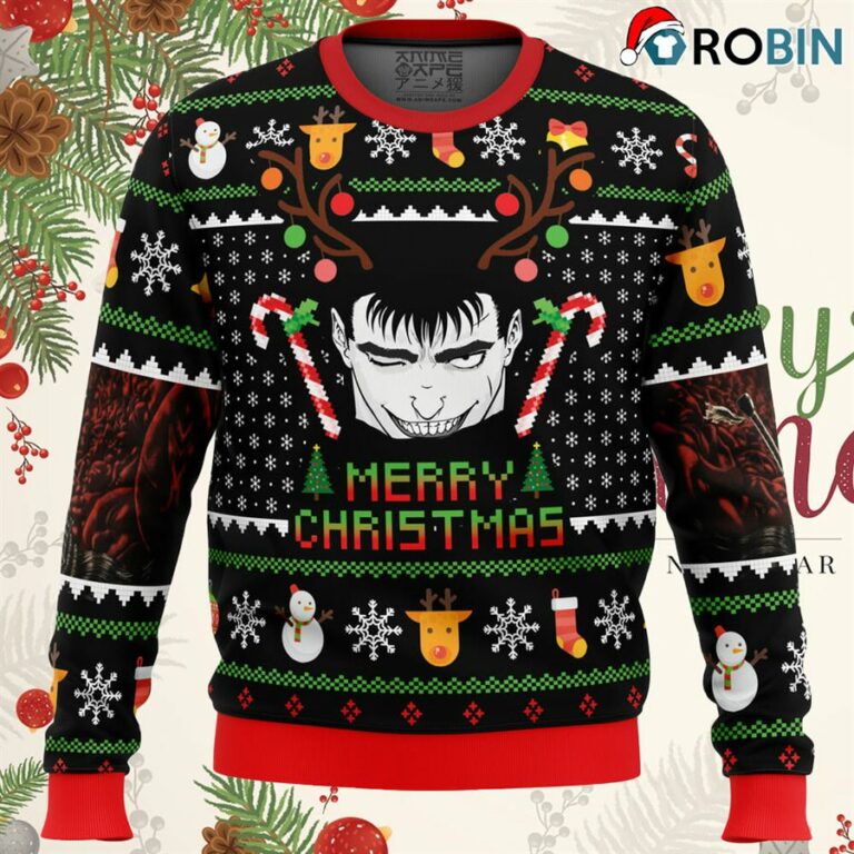 Guts Santa Claus Berzerk Ugly Christmas Sweater