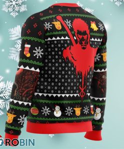 guts santa claus berzerk ugly christmas sweater 4 RuMnm