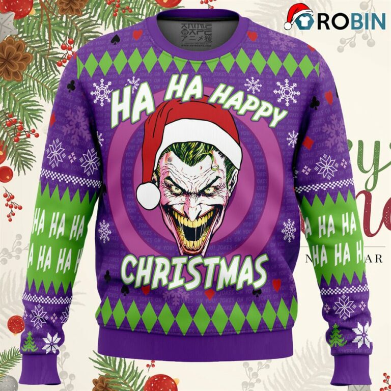 Ha Ha Ha Happy Christmas Joker Christmas Sweater