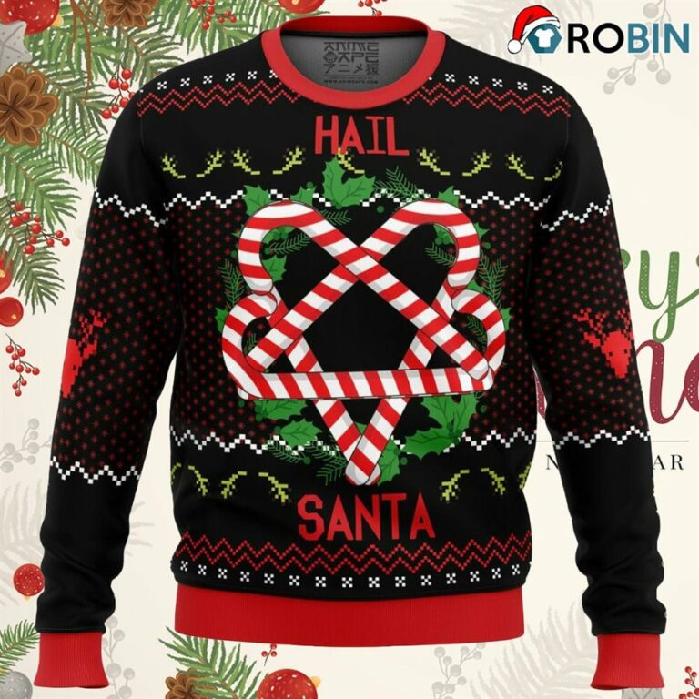 Hail Santa Ugly Christmas Sweatshirt, Sweater