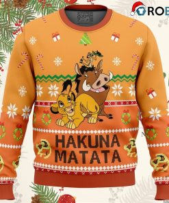 hakuna matata ugly christmas sweater 1 Z9Jgc