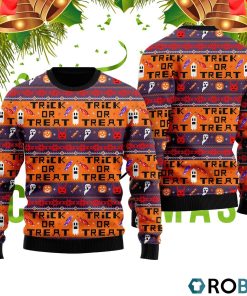 Halloween Trick Or Treat Ugly Christmas Sweater RB2022