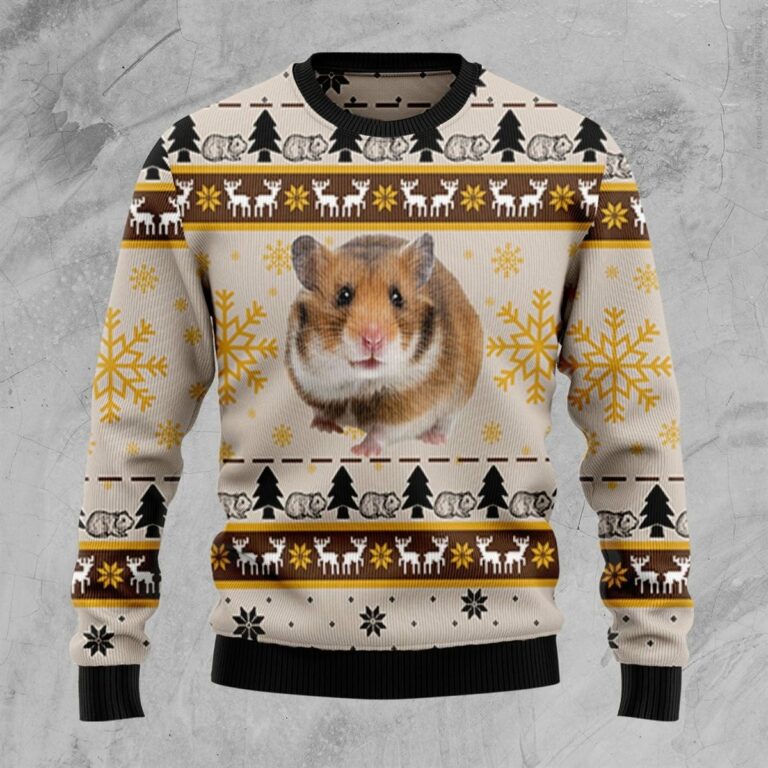 Hamster Cute Christmas Ugly Sweatshirt, Sweater