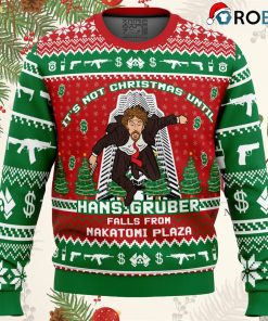hans gruber fall nakatomi plaza die hard ugly christmas sweater 1 3BARd