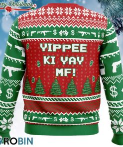 hans gruber fall nakatomi plaza die hard ugly christmas sweater 3 ZaeOH