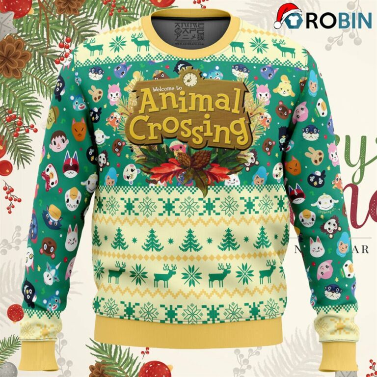 Happy Animal Villagers Animal Crossing Ugly Christmas Sweater