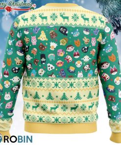 happy animal villagers animal crossing ugly christmas sweater 3 MzWjT