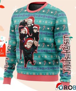 Happy Dub Cast Jujutsu Kaisen Ugly Christmas Sweatshirt, Sweater